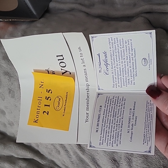 Kaspersky is da! Puppet princess goebel Hummel vintage with box 2103/A 1999 - Picture 7 of 13